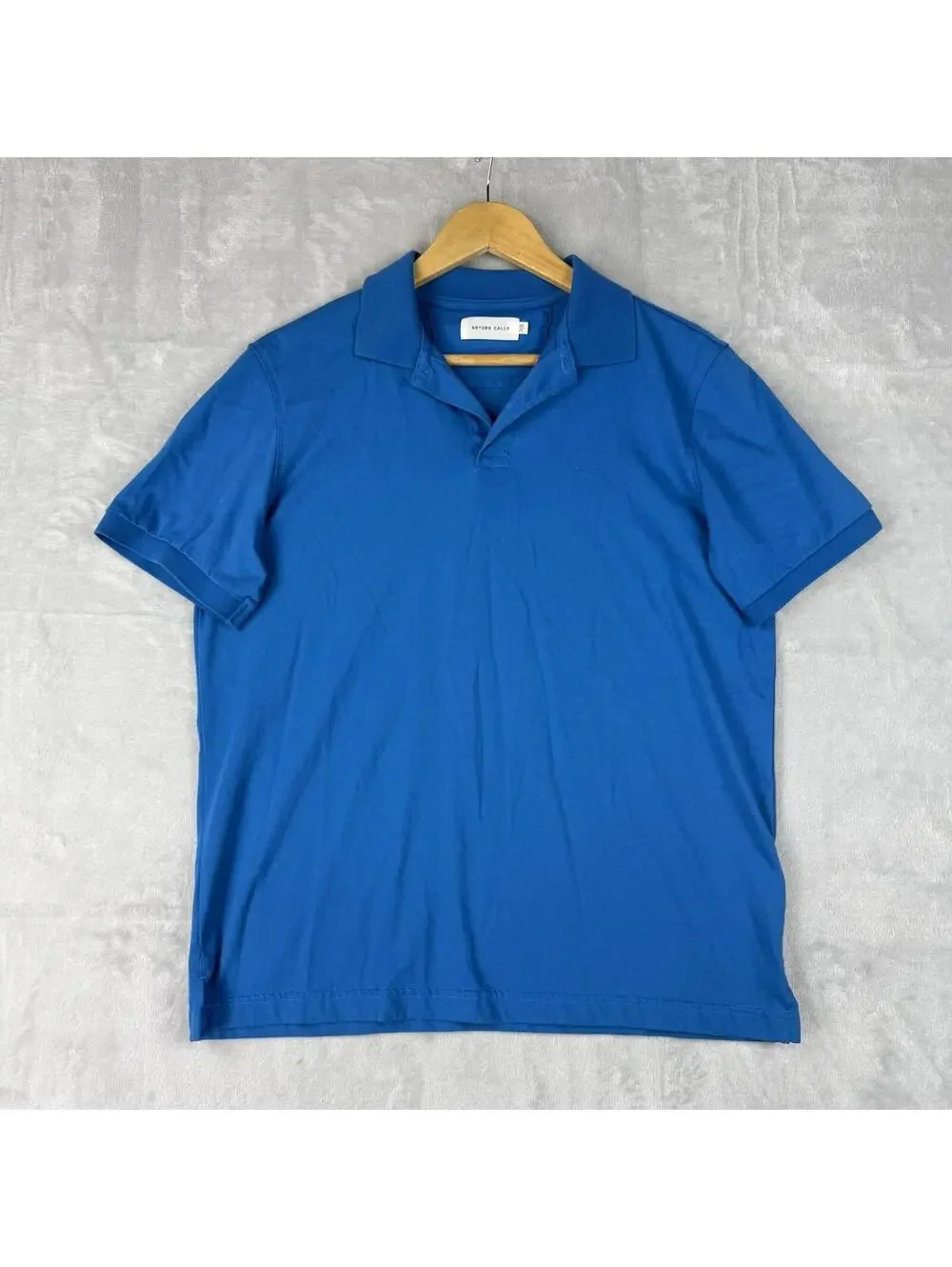 Arturo Calle Polo Shirt Mens M Blue Short Sleeve Classic Casual Golf Top Prepppy